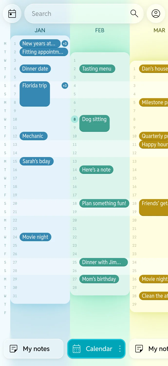 Nest Note Bird's-Eye Calendar