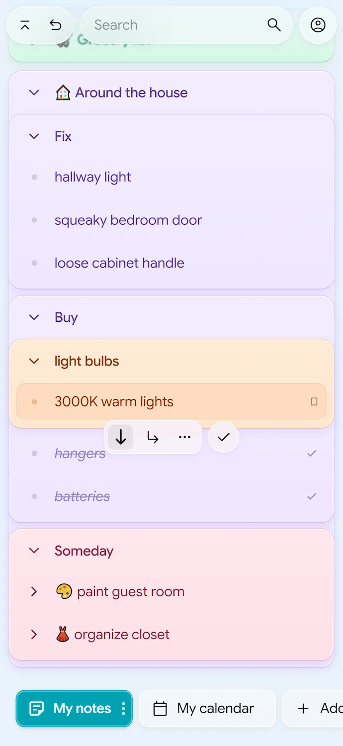 Nest Note Nesting View
